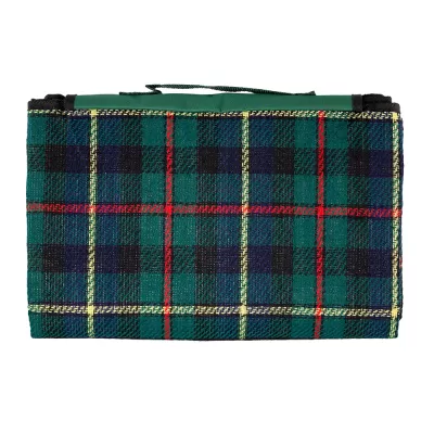 branded Folding Picnic Rug with Coloured Flap, from our range of promotional Picnic Blankets