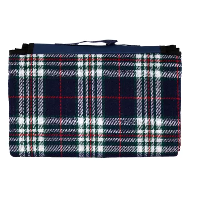 branded Folding Picnic Rug with Coloured Flap, from our range of promotional Picnic Blankets