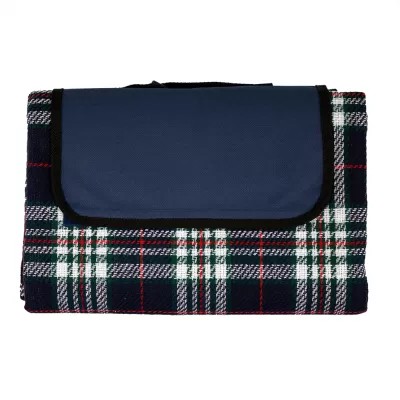 branded Folding Picnic Rug with Coloured Flap, from our range of promotional Picnic Blankets
