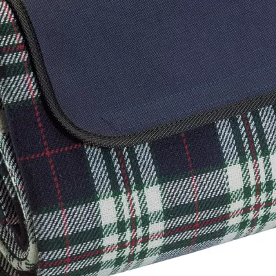 branded Folding Picnic Rug with Coloured Flap, from our range of promotional Picnic Blankets