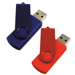 Flash Drives  - Rotate USB Lacquered Clip - 4GB