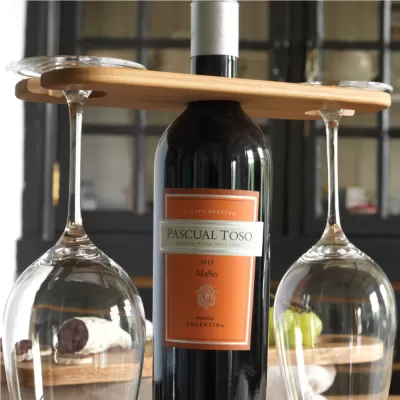 branded Wine Bottle Glass Carrier, from our range of promotional Wine & Bar Accessories