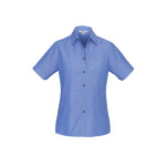 branded Ladies Wrinkle Free Chambray Short Sleeve Shirt, from our range of promotional Ladies Corporate Shirts