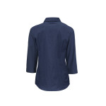 branded Ladies Micro Check 3/4 Sleeve Shirt, from our range of promotional Ladies Corporate Shirts