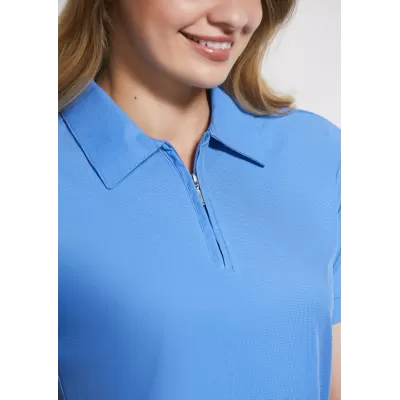 branded Ladies Micro Waffle Polo Shirt, from our range of promotional Ladies Promotional Polo Shirts