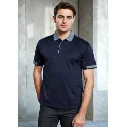 branded Mens Noosa Self Check Polo Shirt, from our range of promotional Men's Promotional Polo Shirts