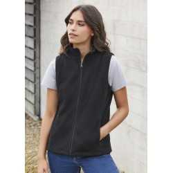 Fleece Tops - Ladies Plain Micro Fleece Vest