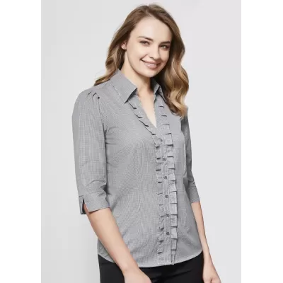 branded Ladies Edge 3/4 Sleeve Shirt, from our range of promotional Ladies Corporate Shirts