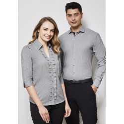 branded Ladies Edge 3/4 Sleeve Shirt, from our range of promotional Ladies Corporate Shirts