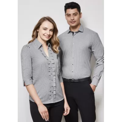 branded Ladies Edge 3/4 Sleeve Shirt, from our range of promotional Ladies Corporate Shirts