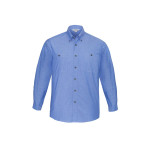 branded Mens Wrinkle Free Chambray Long Sleeve Shirt, from our range of promotional Men&#039;s Corporate Shirts