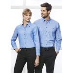 branded Mens Wrinkle Free Chambray Long Sleeve Shirt, from our range of promotional Men&#039;s Corporate Shirts