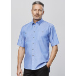branded Mens Wrinkle Free Chambray Short Sleeve Shirt, from our range of promotional Men&#039;s Corporate Shirts