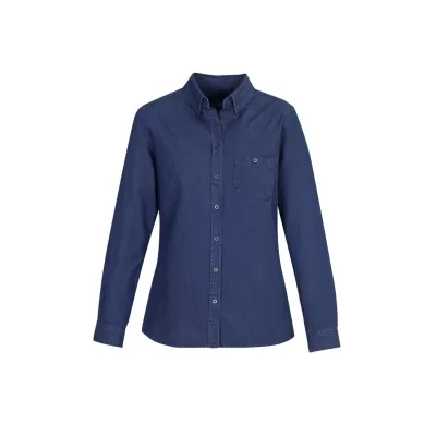 branded Ladies Indie Long Sleeve Shirt, from our range of promotional Ladies Corporate Shirts