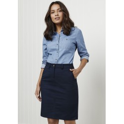 branded Ladies Indie Long Sleeve Shirt, from our range of promotional Ladies Corporate Shirts