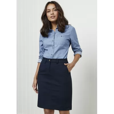 branded Ladies Indie Long Sleeve Shirt, from our range of promotional Ladies Corporate Shirts