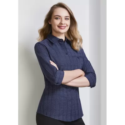 branded Ladies Harper 3/4 Sleeve Shirt, from our range of promotional Ladies Corporate Shirts