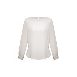 branded Ladies Madison Boatneck Blouse, from our range of promotional Ladies Corporate Shirts