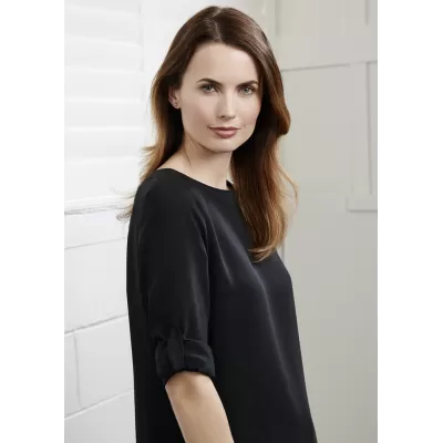 branded Ladies Madison Boatneck Blouse, from our range of promotional Ladies Corporate Shirts