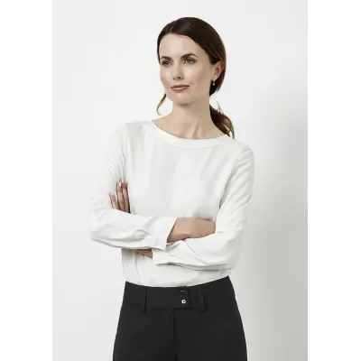 branded Ladies Madison Boatneck Blouse, from our range of promotional Ladies Corporate Shirts