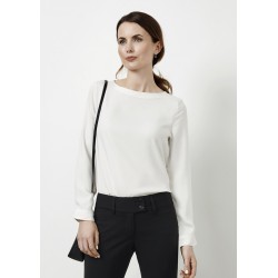 branded Ladies Madison Boatneck Blouse, from our range of promotional Ladies Corporate Shirts