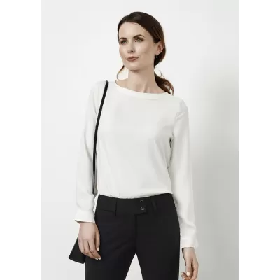 branded Ladies Madison Boatneck Blouse, from our range of promotional Ladies Corporate Shirts