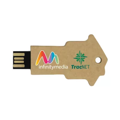 branded Lucas Eco Key Flash Drive 4GB - 64GB (USB2.0), from our range of promotional Flash Drives