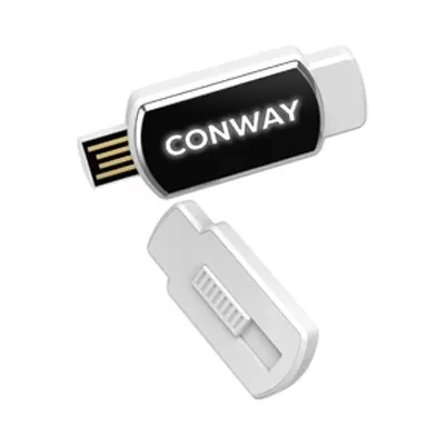 branded Conway LED Flash Drive 4GB - 64GB (USB2.0), from our range of promotional Flash Drives