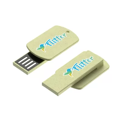 branded Charlie Eco Clip Flash Drive 4GB - 64GB (USB 2.0), from our range of promotional Flash Drives