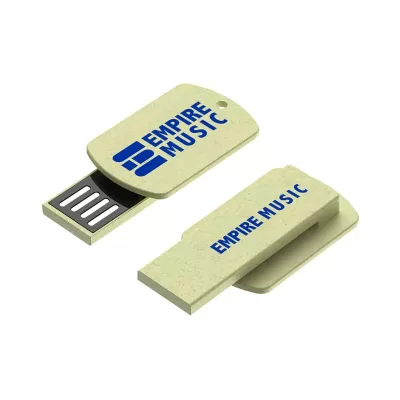 branded Charlie Eco Clip Flash Drive 4GB - 64GB (USB 2.0), from our range of promotional Flash Drives