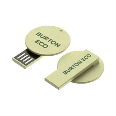 branded Burton Eco Clip Flash Drive 4GB - 64GB (USB 2.0), from our range of promotional Flash Drives