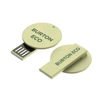 branded Burton Eco Clip Flash Drive 4GB - 64GB (USB 2.0), from our range of promotional Flash Drives
