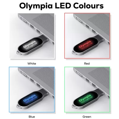 branded Olympia LED Flash Drive 4GB - 64GB (USB2.0), from our range of promotional Flash Drives