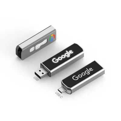 branded Clyde LED Type-C Flash Drive 8GB - 64GB (USB2.0), from our range of promotional Flash Drives