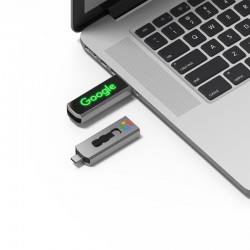 Flash Drives - Clyde LED Type-C Flash Drive 8GB - 64GB (USB2.0)