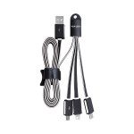branded Parma 3n1 Light Up Charge Cable - 15 cm, from our range of promotional USB Hubs &amp; Cables