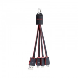 branded Parma 3n1 Light Up Charge Cable - 15 cm, from our range of promotional USB Hubs & Cables