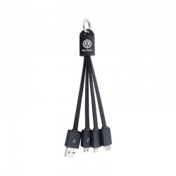 branded Parma 3n1 Light Up Charge Cable - 15 cm, from our range of promotional USB Hubs & Cables