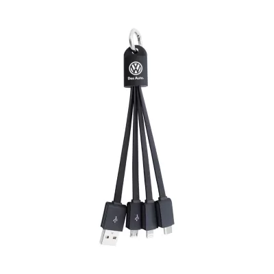 branded Parma 3n1 Light Up Charge Cable - 15 cm, from our range of promotional USB Hubs & Cables