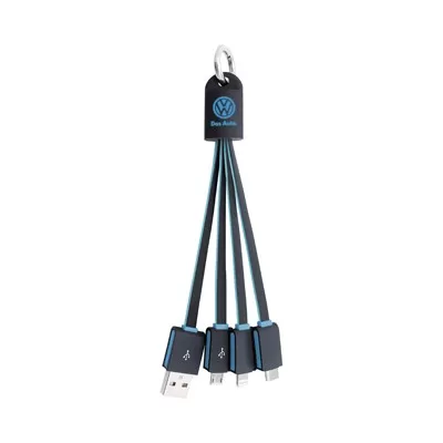 branded Parma 3n1 Light Up Charge Cable - 100 cm, from our range of promotional USB Hubs & Cables