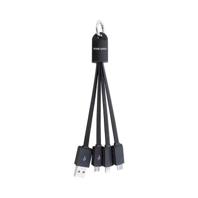 branded Parma 3n1 Light Up Charge Cable - 100 cm, from our range of promotional USB Hubs & Cables