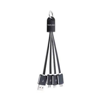 branded Parma 3n1 Light Up Charge Cable - 100 cm, from our range of promotional USB Hubs & Cables