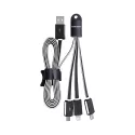 branded Parma 3n1 Light Up Charge Cable - 100 cm, from our range of promotional USB Hubs &amp; Cables