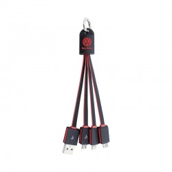 branded Parma 3n1 Light Up Charge Cable - 100 cm, from our range of promotional USB Hubs & Cables