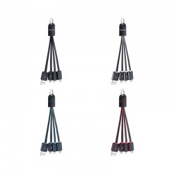 branded Parma 3n1 Light Up Charge Cable - 100 cm, from our range of promotional USB Hubs & Cables