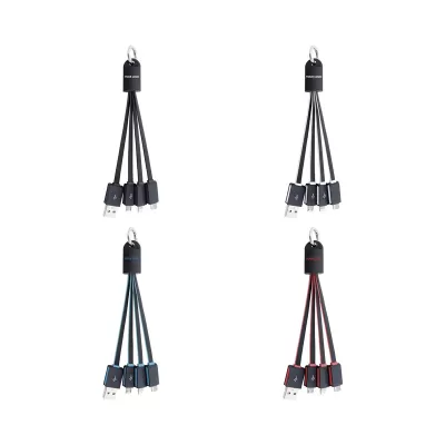 branded Parma 3n1 Light Up Charge Cable - 100 cm, from our range of promotional USB Hubs & Cables