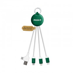 branded Atesso II LED Charge Cable, from our range of promotional USB Hubs & Cables