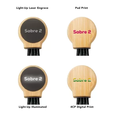 branded Sabre II LED Charge Cable, from our range of promotional USB Hubs & Cables