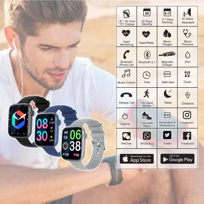 branded Mateo Smart Watch, from our range of promotional Corporate Watches