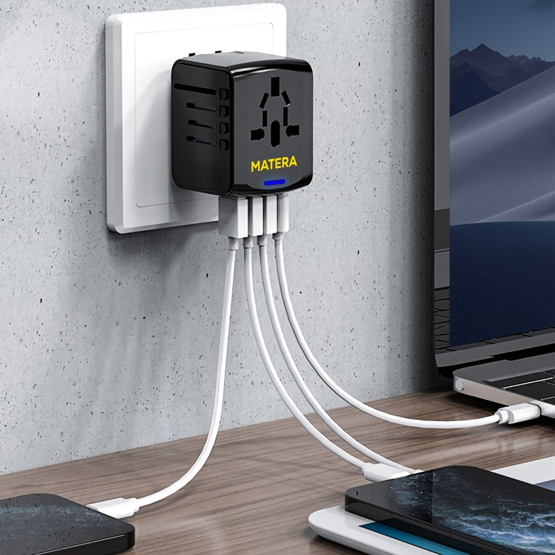 branded Matera USB Type-C Travel Adaptor , from our range of promotional Travel Accessories